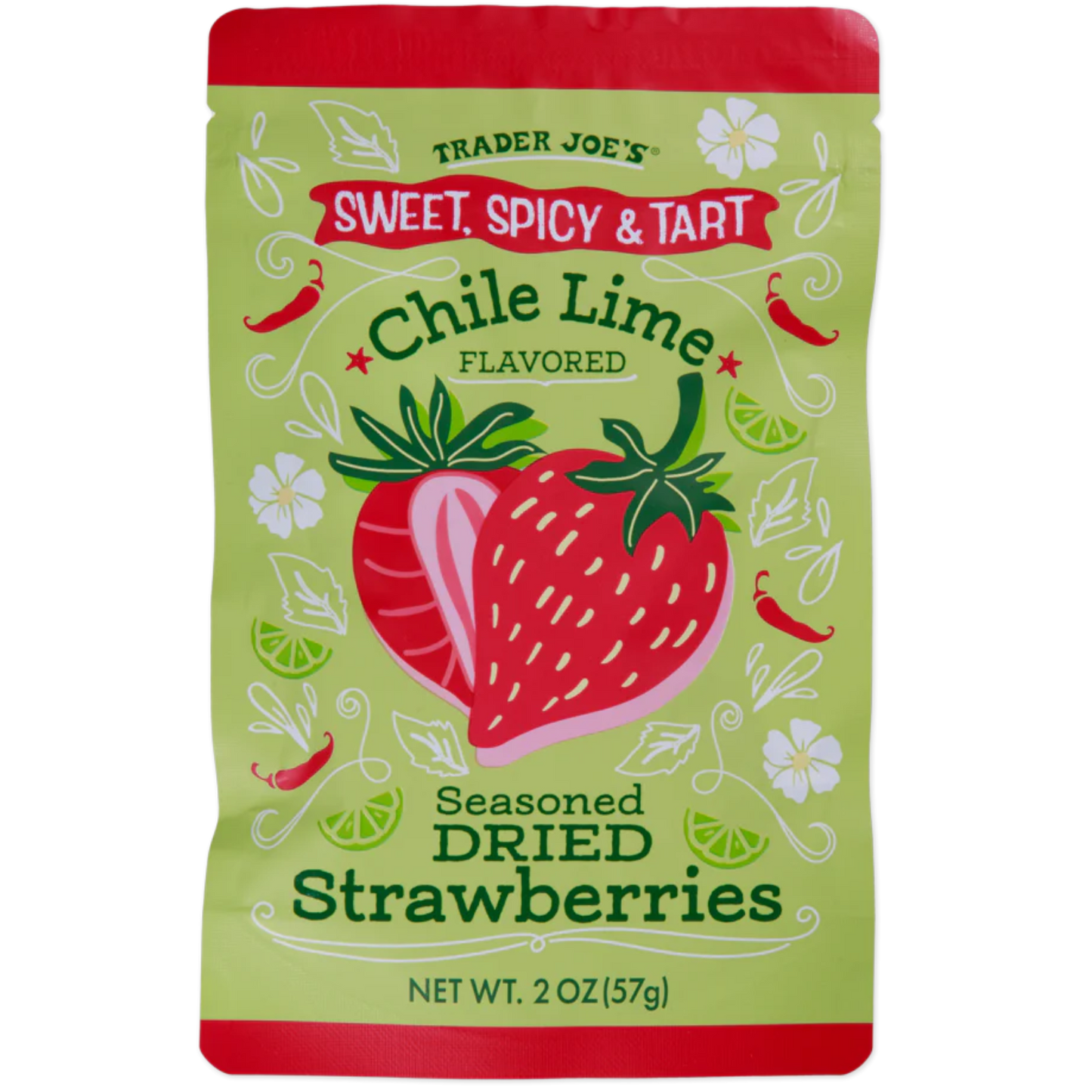 *3 PACK* Chile Lime Flavored Seasoned Dried Strawberries