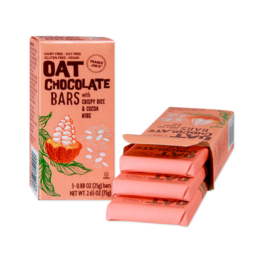 *2 PACK* Oat Chocolate Bars with Crispy Rice & Cocoa Nibs