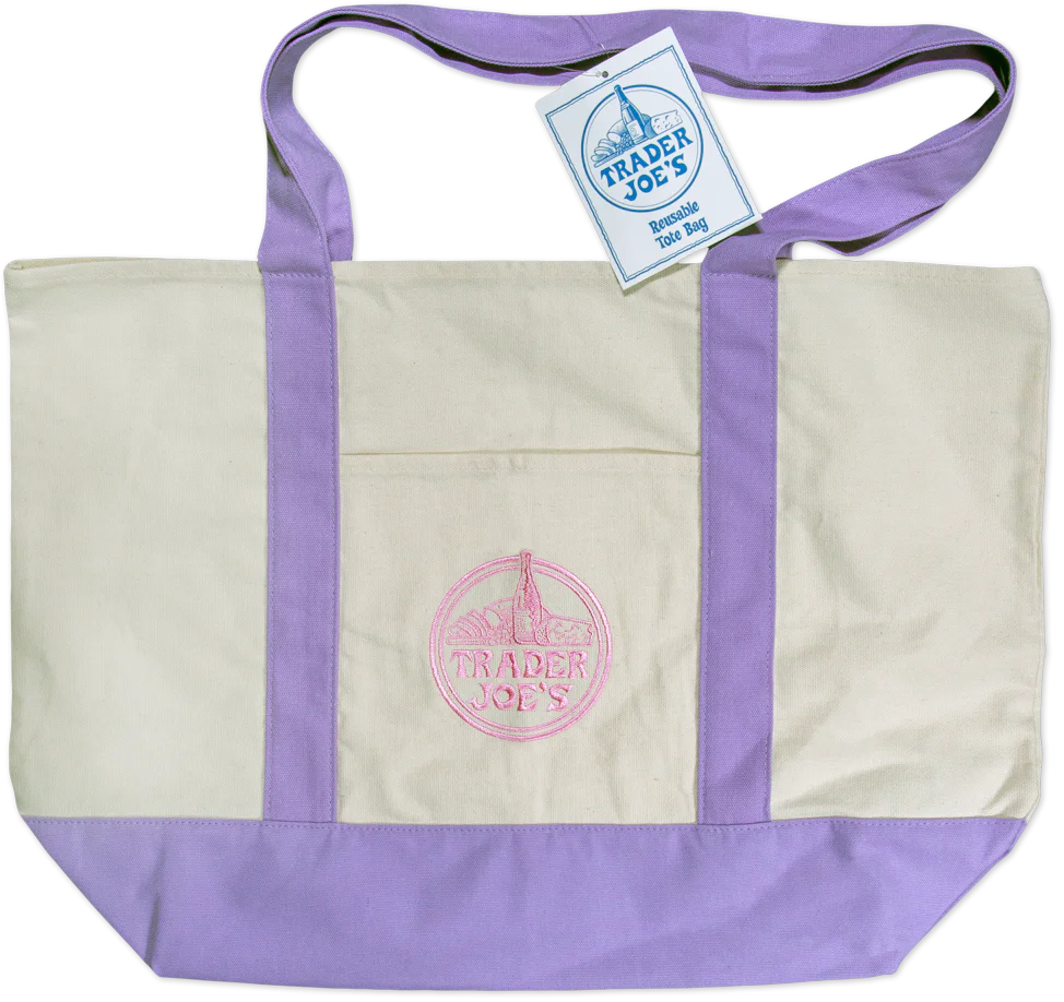 TJ's Large Lavender Tote
