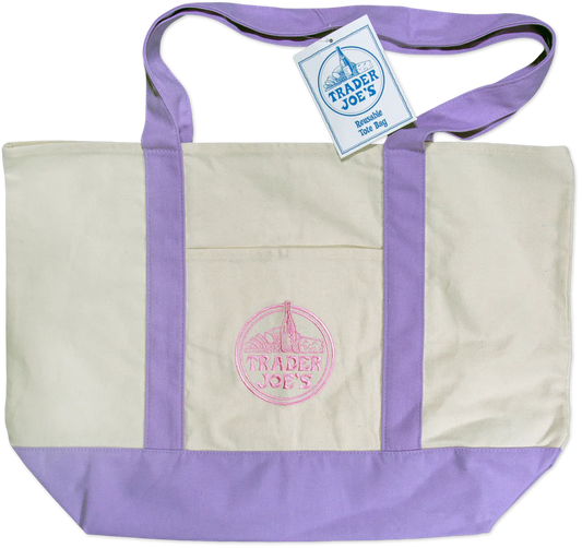 TJ's Large Lavender Tote